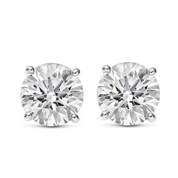 Lab Grown Diamond Stud Earrings in 14K White Gold (2.00 ct. tw.)