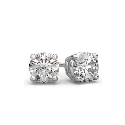 Lab Grown Diamond Stud Earrings in 14K White Gold (0.75 ct. tw.)